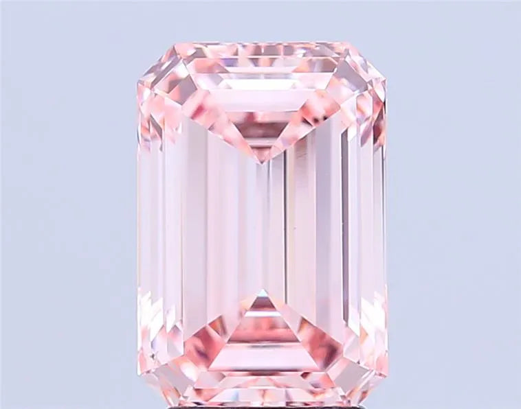 3.59ct Emerald Lab Grown Diamond (Colour Fancy Pink, Clarity VS2, IGI Certified)