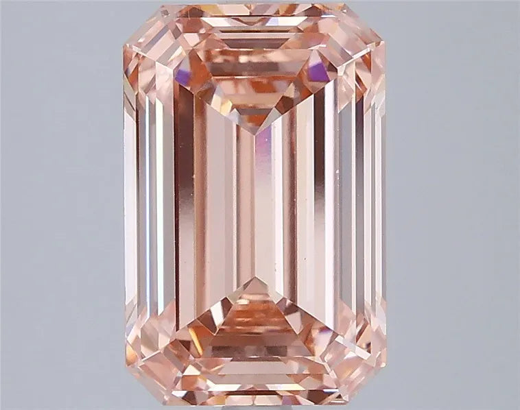 3.59ct Emerald Lab Grown Diamond (Colour Fancy Vivid Pink, Clarity VVS2, IGI Certified)