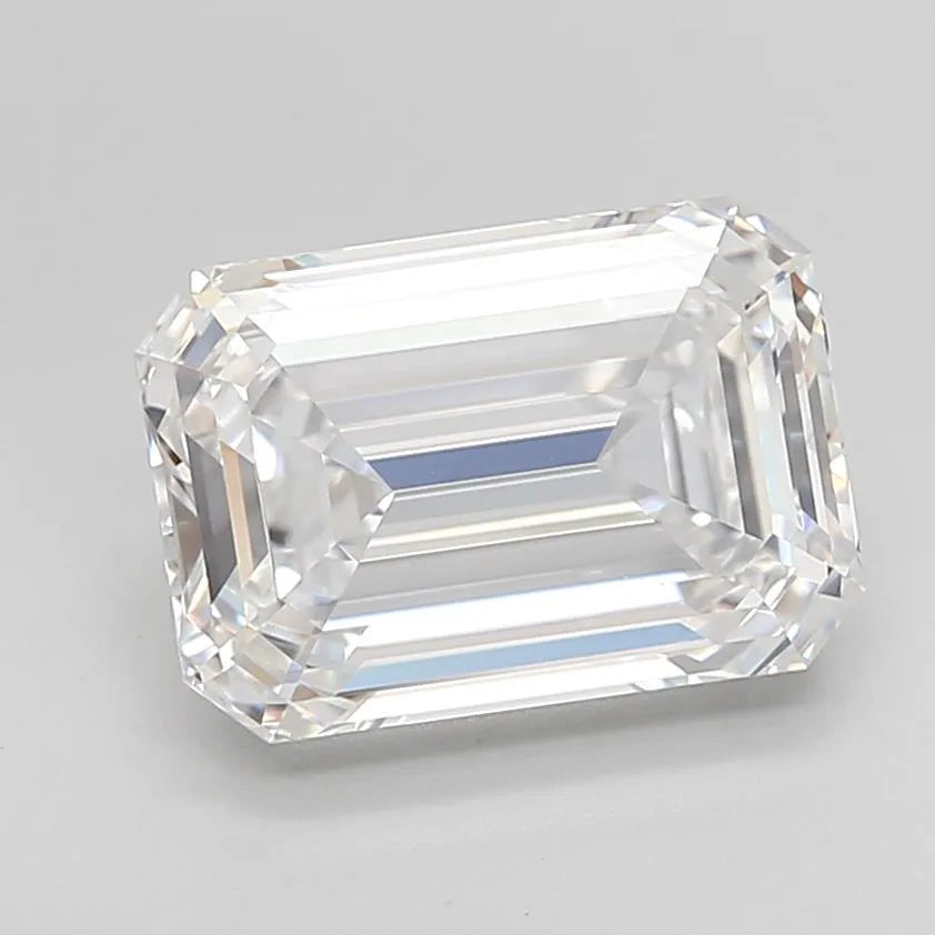 3.60ct Emerald Lab Grown Diamond (Colour D, Clarity IF, Cut EX, IGI Certified)