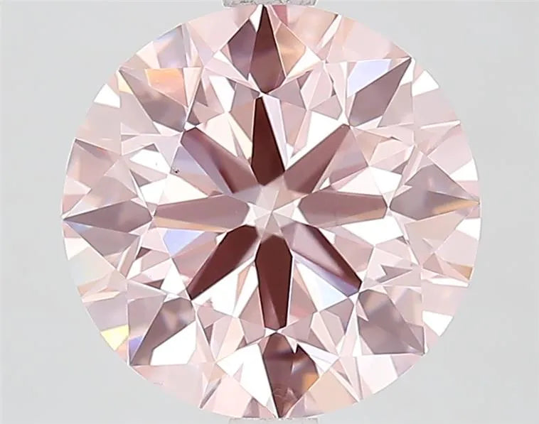 3.67ct Round Lab Grown Diamond (Colour Fancy Vivid Pink, Clarity VS1, Cut ID, IGI Certified)