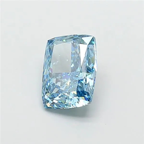 3.70ct Cushion modified Lab Grown Diamond (Colour Fancy Vivid Blue, Clarity VVS2, IGI Certified)