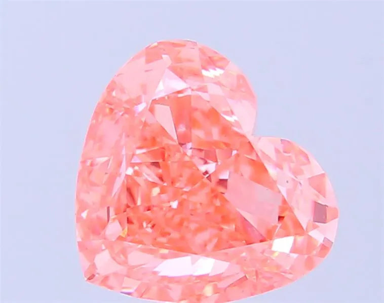 3.70ct Heart Lab Grown Diamond (Colour Fancy Vivid Pink, Clarity VVS2, IGI Certified)