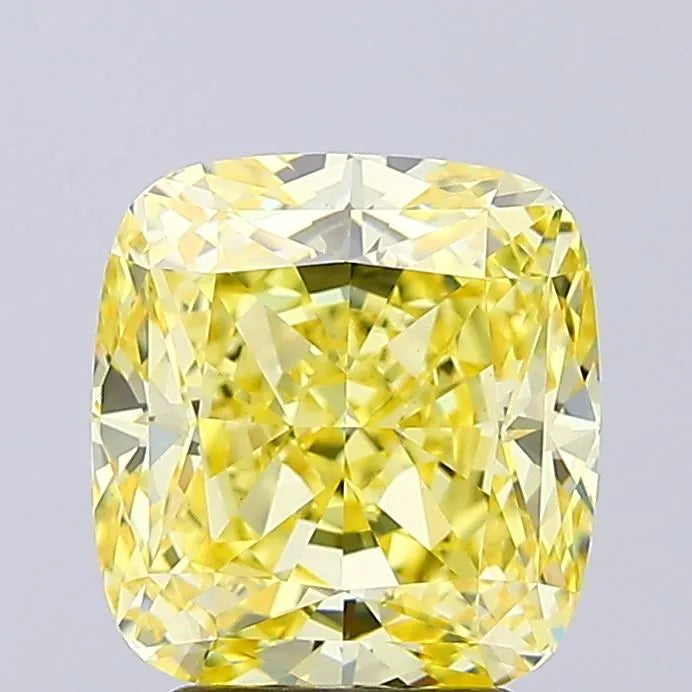 3.71ct Cushion modified Lab Grown Diamond (Colour Fancy Yellow, Clarity VS1, IGI Certified)