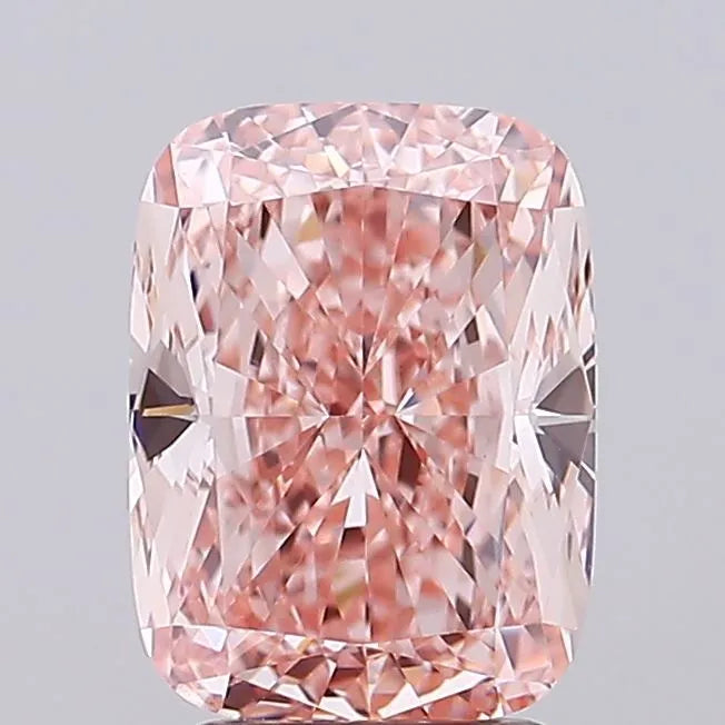 3.73ct Cushion brilliant Lab Grown Diamond (Colour Fancy Intense Pink, Clarity VVS2, IGI Certified)