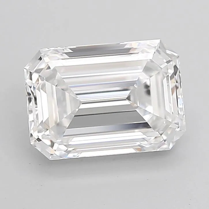 3.73ct Emerald Lab Grown Diamond (Colour D, Clarity VVS2, Cut EX, IGI Certified)