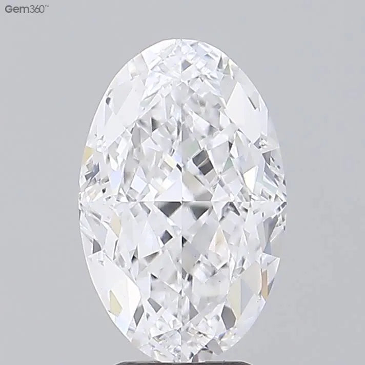 3.75ct Oval Lab Grown Diamond (Colour D, Clarity VVS2, IGI Certified)