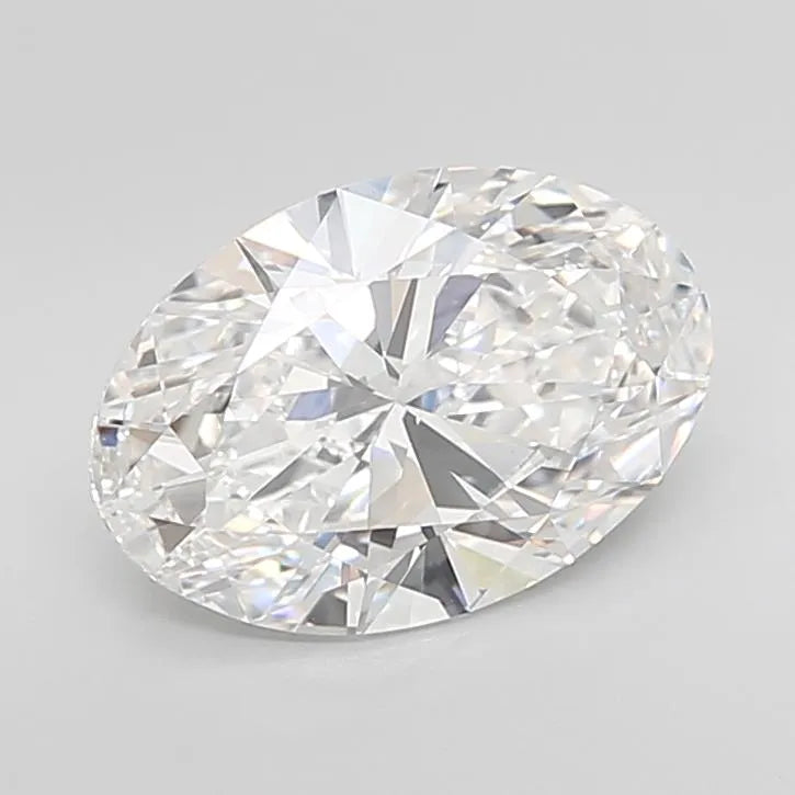 3.75ct Oval Lab Grown Diamond (Colour D, Clarity VVS2, IGI Certified)