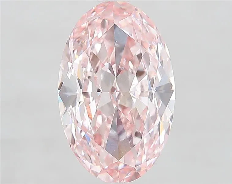 3.75ct Oval Lab Grown Diamond (Colour Fancy Intense Pink, Clarity VS1, IGI Certified)