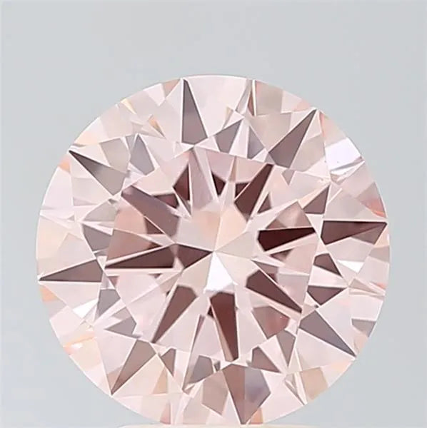 3.76ct Round Lab Grown Diamond (Colour Fancy Pink, Clarity VS1, Cut ID, IGI Certified)