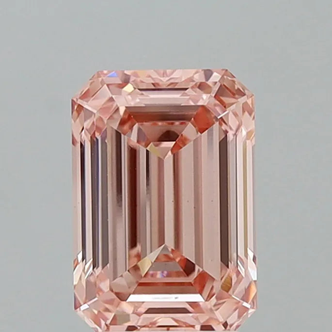 3.78ct Emerald Lab Grown Diamond (Colour Fancy Intense Pink, Clarity VS1, IGI Certified)