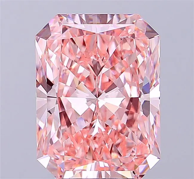 3.85ct Radiant Lab Grown Diamond (Colour Fancy Vivid Pink, Clarity VVS2, IGI Certified)