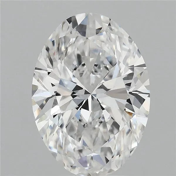 3.87ct Oval Lab Grown Diamond (Colour D, Clarity VVS1, IGI Certified)