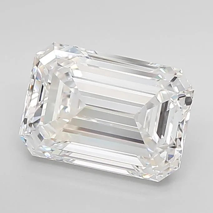3.90ct Emerald Lab Grown Diamond (Colour D, Clarity IF, Cut EX, IGI Certified)
