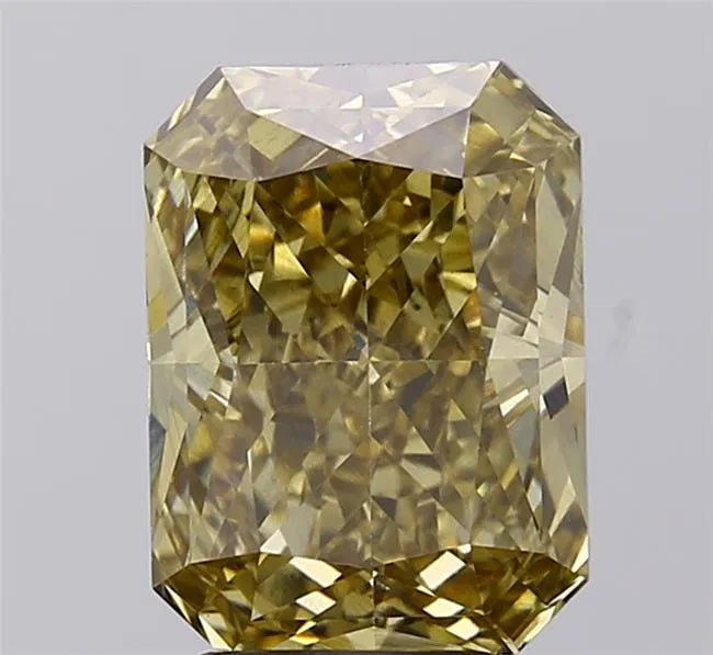 3.96ct Radiant Lab Grown Diamond (Colour Fancy Intense Gray Yellow, Clarity VVS2, IGI Certified)