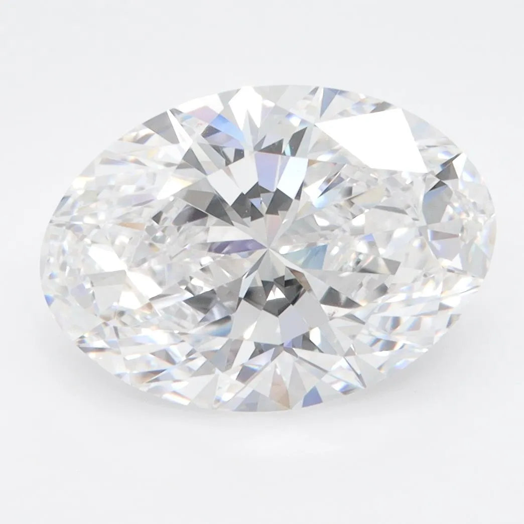 3.98ct Oval Lab Grown Diamond (Colour D, Clarity VVS1, IGI Certified)