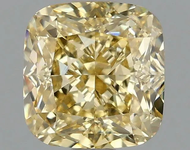 1.74ct Cushion modified Lab Grown Diamond (Colour Fancy Intense Yellow, Clarity VVS2, IGI Certified)