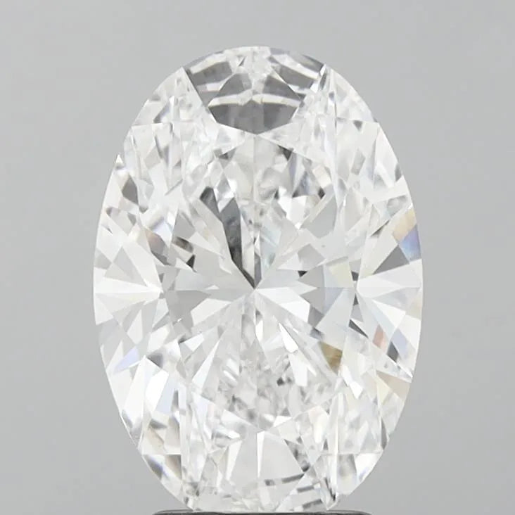 3.02ct Oval Lab Grown Diamond (Colour D, Clarity VVS2, IGI Certified)