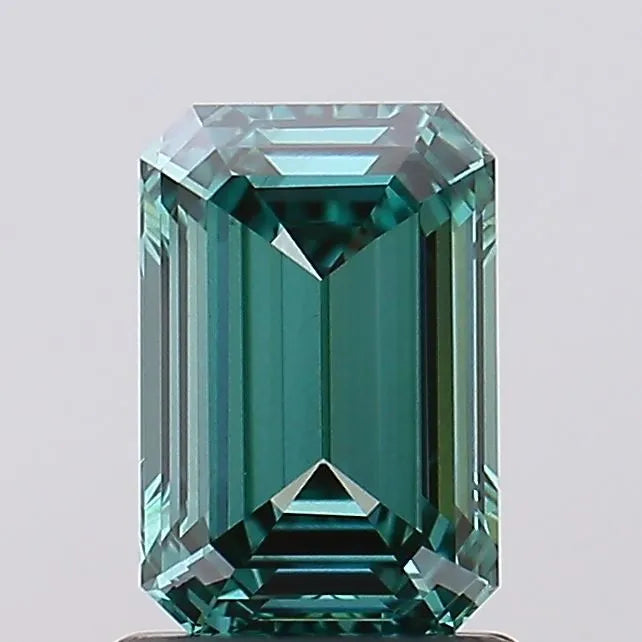 1.36ct Emerald Lab Grown Diamond (Colour Fancy Vivid Green, Clarity VVS2, IGI Certified)