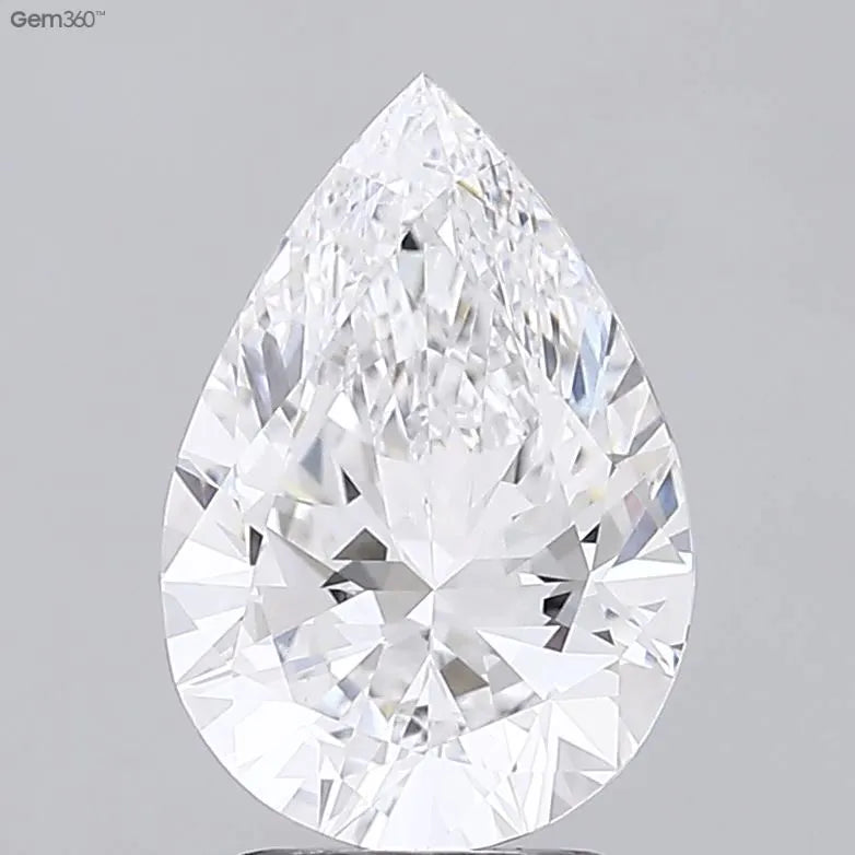 2.52ct Pear Lab Grown Diamond (Colour D, Clarity VVS2, IGI Certified)