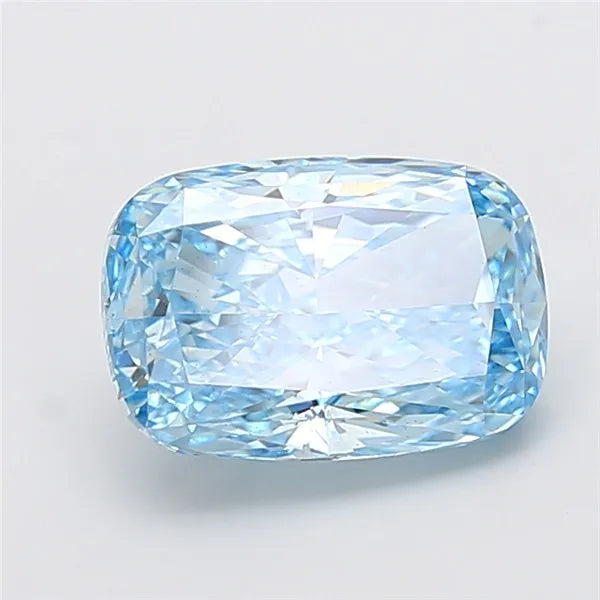 4.00ct Cushion modified Lab Grown Diamond (Colour Fancy Vivid Blue, Clarity VS2, IGI Certified)
