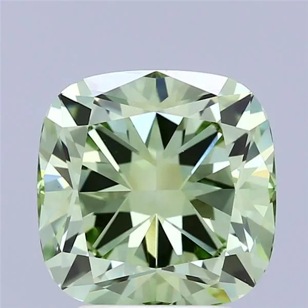 4.00ct Cushion modified Lab Grown Diamond (Colour Fancy Vivid Green, Clarity VS2, IGI Certified)