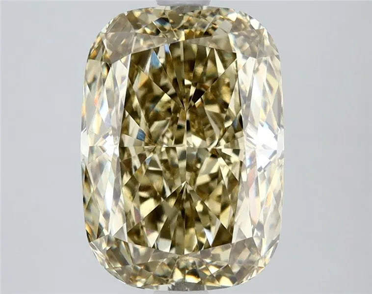 4.00ct Cushion modified Lab Grown Diamond (Colour Fancy Yellow, Clarity VS1, IGI Certified)