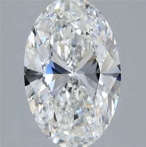 4.00ct Oval Lab Grown Diamond (Colour F, Clarity VVS2, IGI Certified)