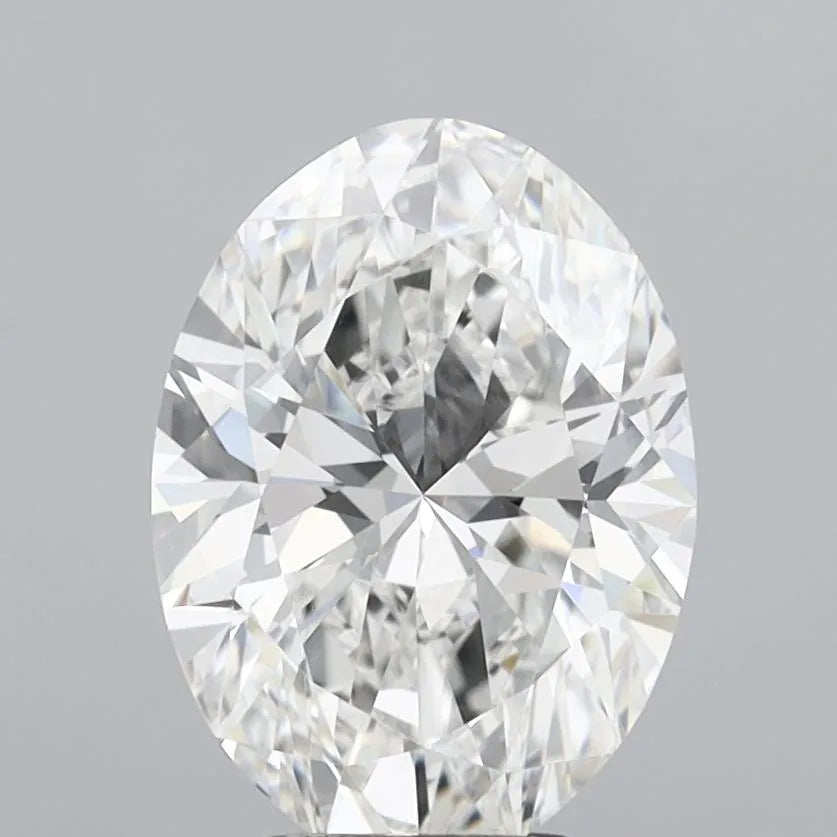4.00ct Oval Lab Grown Diamond (Colour F, Clarity VVS2, IGI Certified)