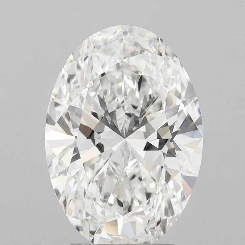 4.00ct Oval Lab Grown Diamond (Colour F, Clarity VVS2, IGI Certified)
