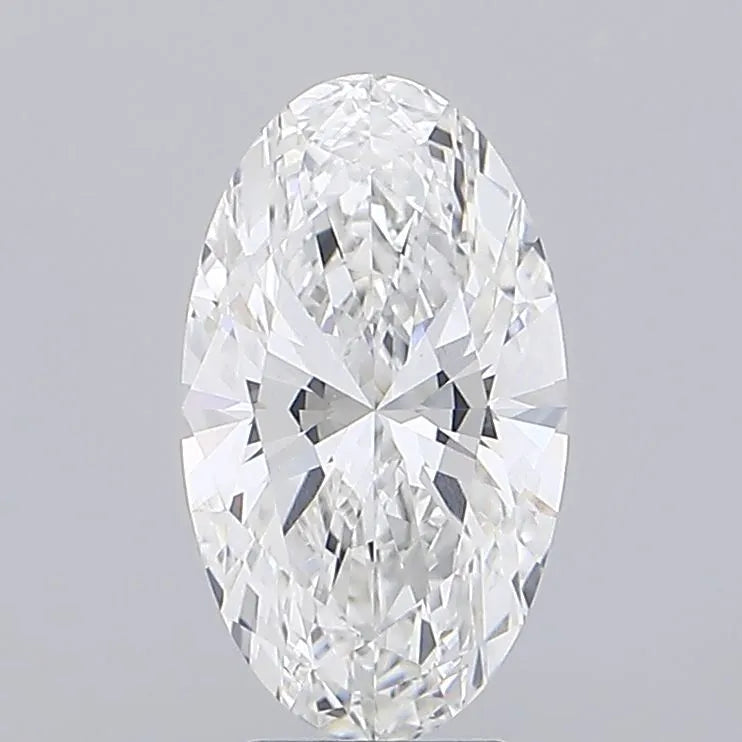 4.00ct Oval Lab Grown Diamond (Colour F, Clarity VVS2, IGI Certified)