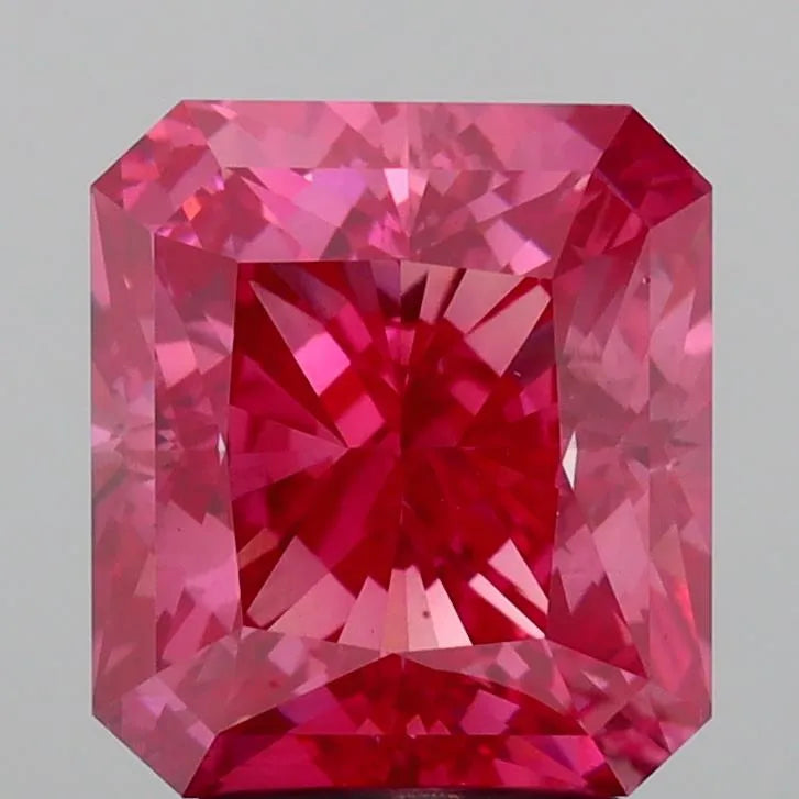 4.00ct Radiant Lab Grown Diamond (Colour Fancy Vivid Pink, Clarity VS1, IGI Certified)