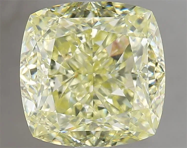 4.01ct Cushion brilliant Natural Diamond (Colour Fancy Light Greenish Yellow, Clarity VS1, GIA Certified)