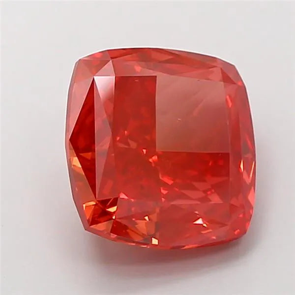 4.01ct Cushion modified Lab Grown Diamond (Colour Fancy Vivid Red, Clarity VS1, IGI Certified)