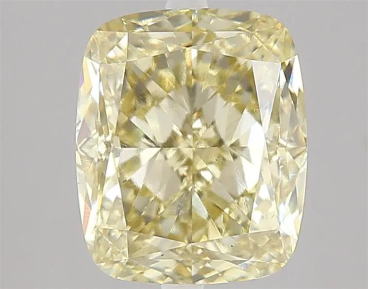 4.01ct Cushion modified Lab Grown Diamond (Colour Fancy Yellow, Clarity VS1, IGI Certified)