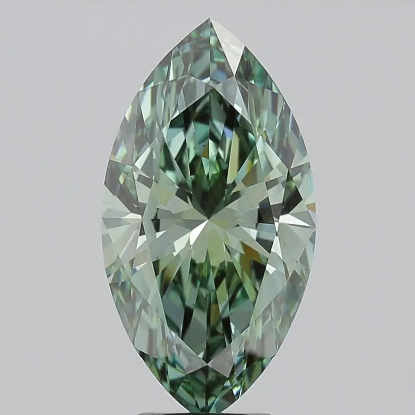 4.01ct Marquise Lab Grown Diamond (Colour Fancy Vivid Green, Clarity VS2, IGI Certified)