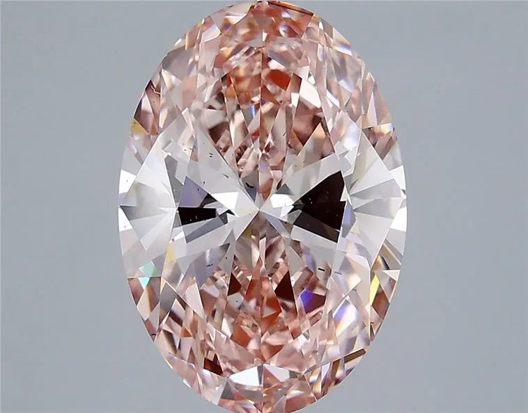 4.01ct Oval Lab Grown Diamond (Colour Fancy Intense Pink, Clarity SI1, IGI Certified)