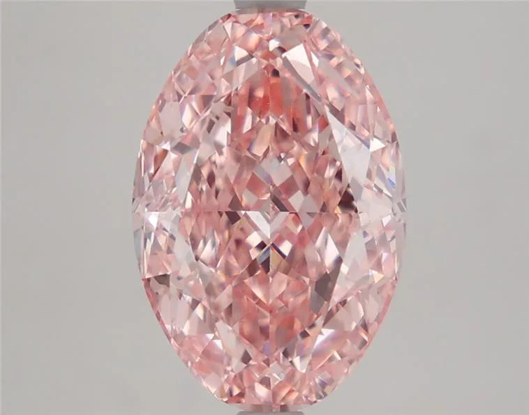 4.01ct Oval Lab Grown Diamond (Colour Fancy Intense Pink, Clarity VVS2, IGI Certified)