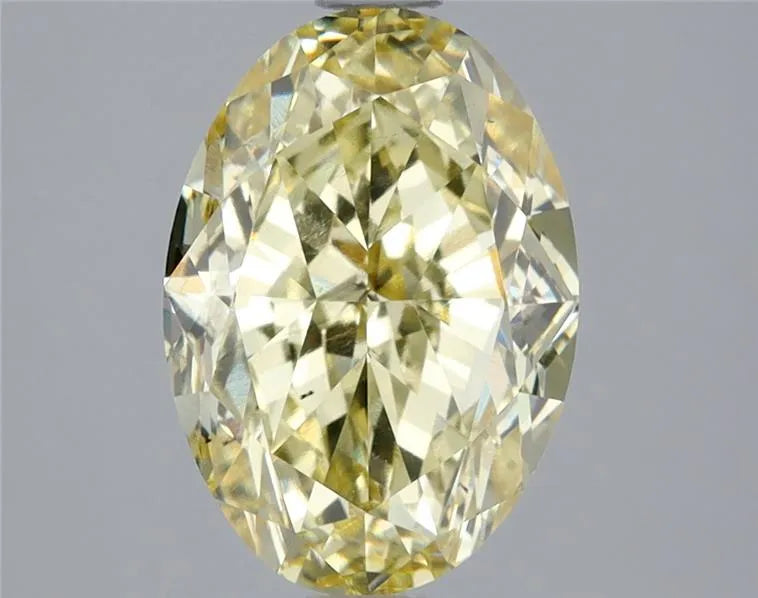 4.01ct Oval Lab Grown Diamond (Colour Fancy Intense Yellow, Clarity VS2, IGI Certified)