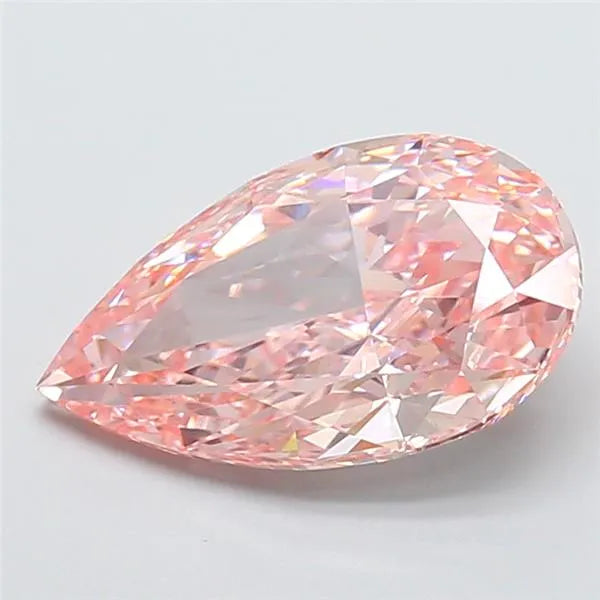 4.01ct Pear Lab Grown Diamond (Colour Fancy Vivid Pink, Clarity VS1, IGI Certified)