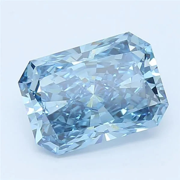 4.01ct Radiant Lab Grown Diamond (Colour Fancy Vivid Blue, Clarity VS2, IGI Certified)