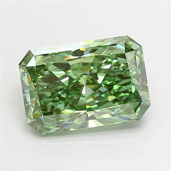 4.01ct Radiant Lab Grown Diamond (Colour Fancy Vivid Green, Clarity VS1, IGI Certified)