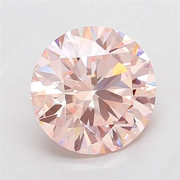 4.01ct Round Lab Grown Diamond (Colour Fancy Intense Pink, Clarity VVS2, Cut ID, IGI Certified)