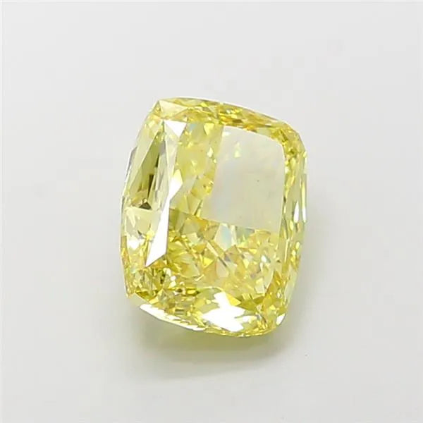 4.02ct Cushion modified Lab Grown Diamond (Colour Fancy Intense Yellow, Clarity VS1, IGI Certified)