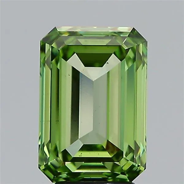 4.02ct Emerald Lab Grown Diamond (Colour Fancy Vivid Green, Clarity VS2, IGI Certified)