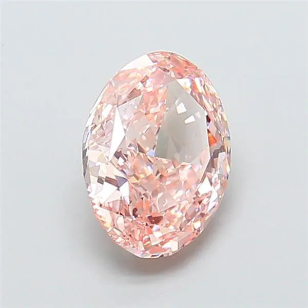 4.02ct Oval Lab Grown Diamond (Colour Fancy Intense Pink, Clarity VS1, IGI Certified)