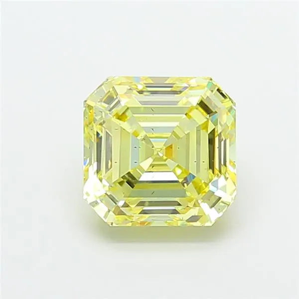 4.03ct Asscher Lab Grown Diamond (Colour Fancy Yellow, Clarity SI1, IGI Certified)