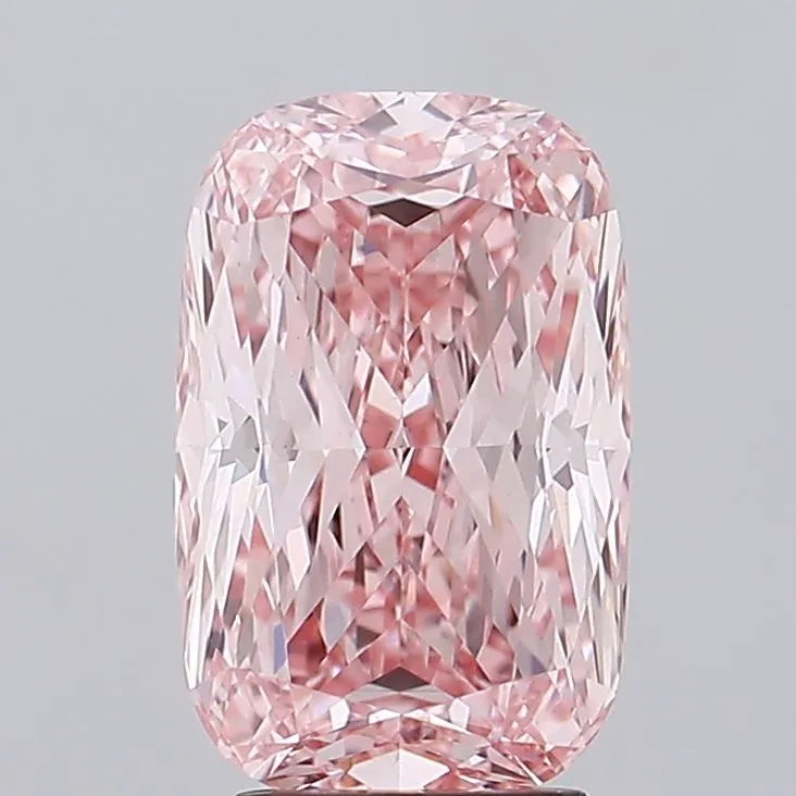 4.03ct Cushion modified Lab Grown Diamond (Colour Fancy Vivid Pink, Clarity VS1, IGI Certified)