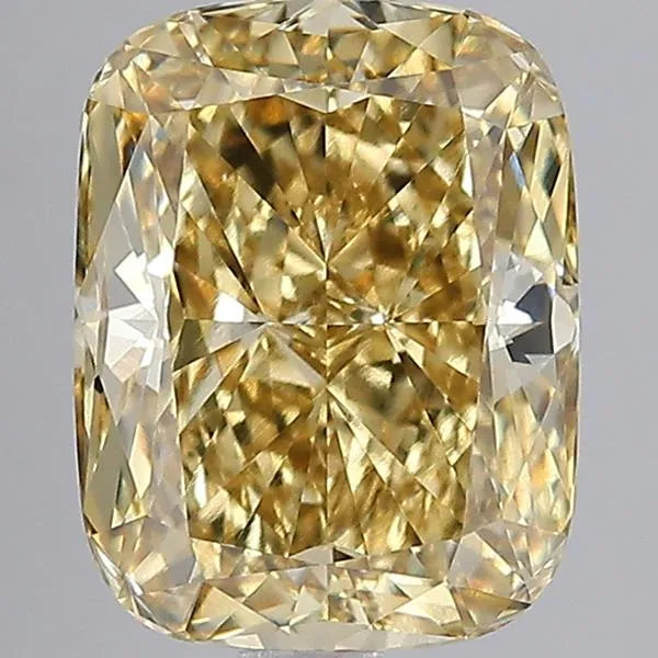 4.03ct Cushion modified Lab Grown Diamond (Colour Fancy Yellow, Clarity VS1, IGI Certified)