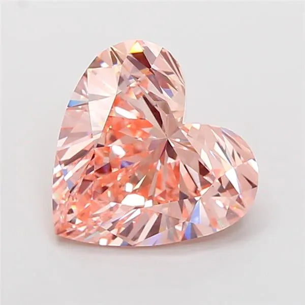 4.03ct Heart Lab Grown Diamond (Colour Fancy Vivid Pink, Clarity VVS2, IGI Certified)