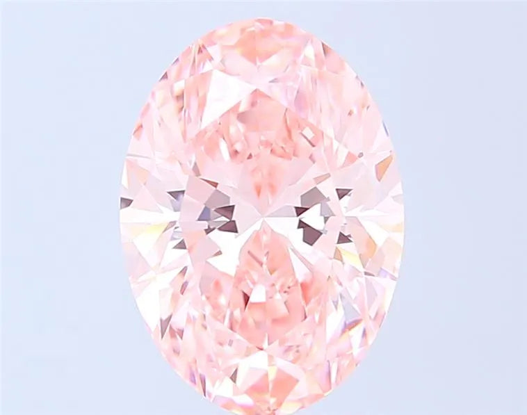 4.03ct Oval Lab Grown Diamond (Colour Fancy Vivid Pink, Clarity VS1, IGI Certified)